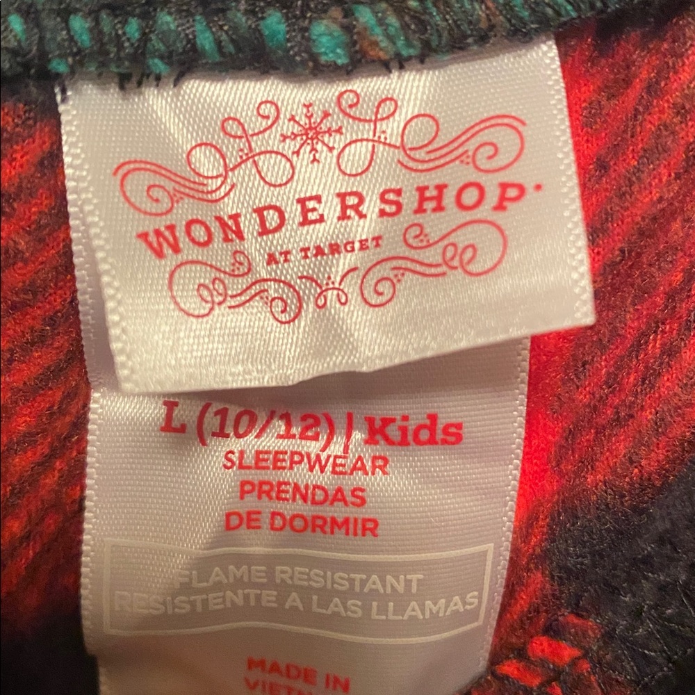 Wondershop Kids Plaid Sleep Pants…size L (10/12) - Picture 3 of 4